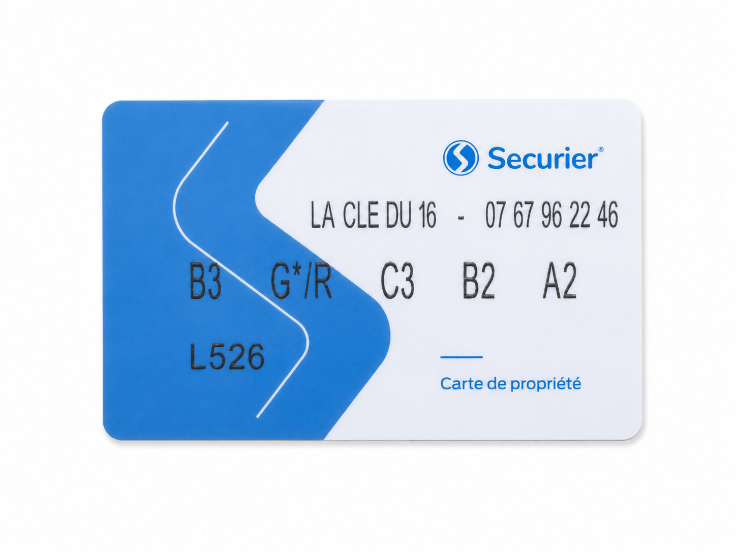 Clé RB-Locks Locxis profil LA CLE DU 16 sur numéro - La Clé du 16