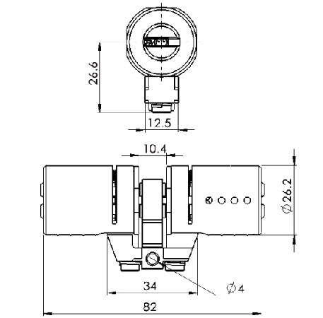 Cylindre Locxis TRELOD MONOBLOCK - La Clé du 16
