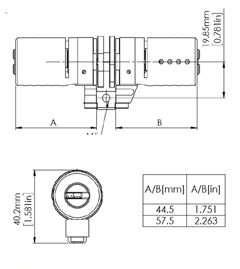 Cylindre monobloc Locxis TRELOD 50 - 60 - La Clé du 16