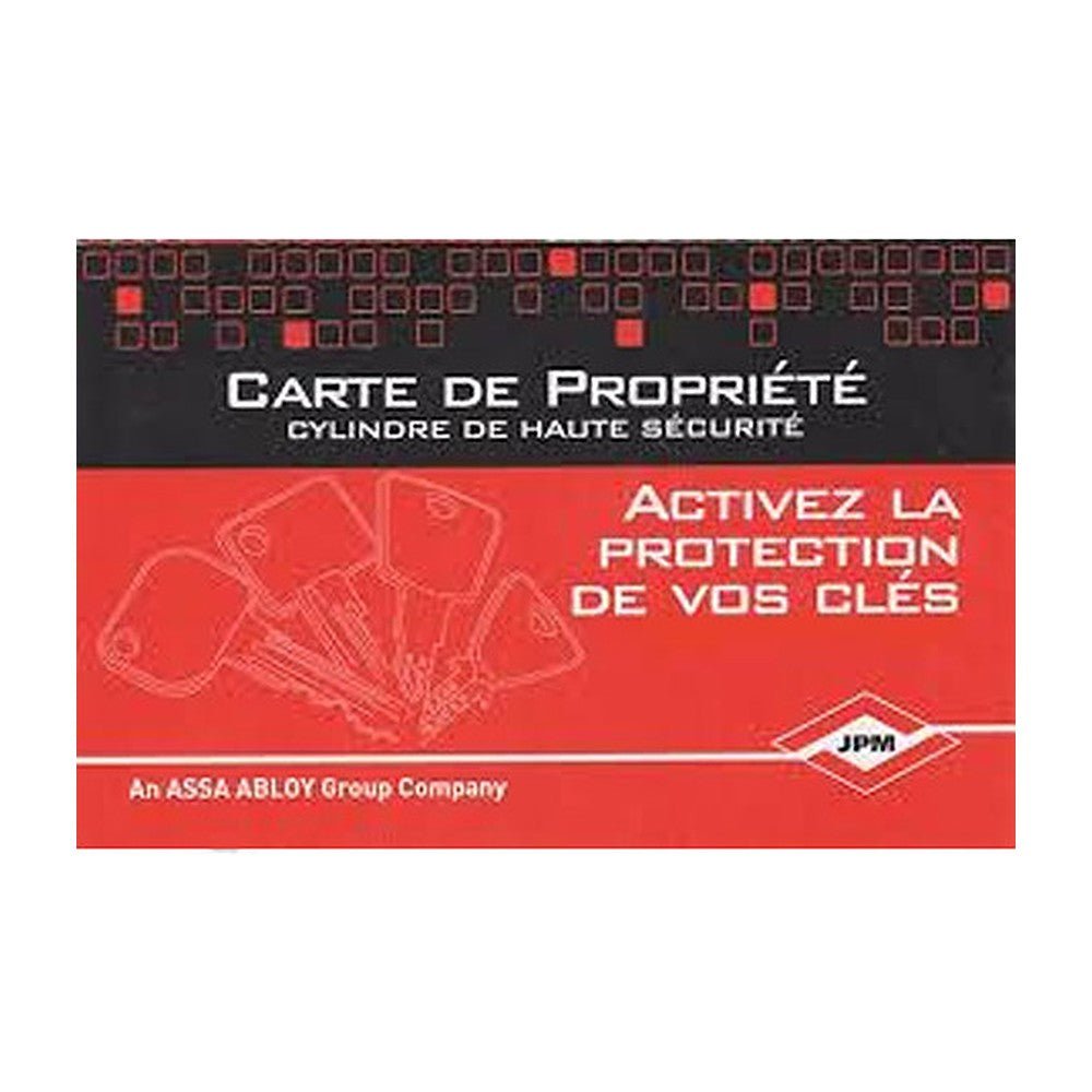 Tarjeta de propiedad JPM
