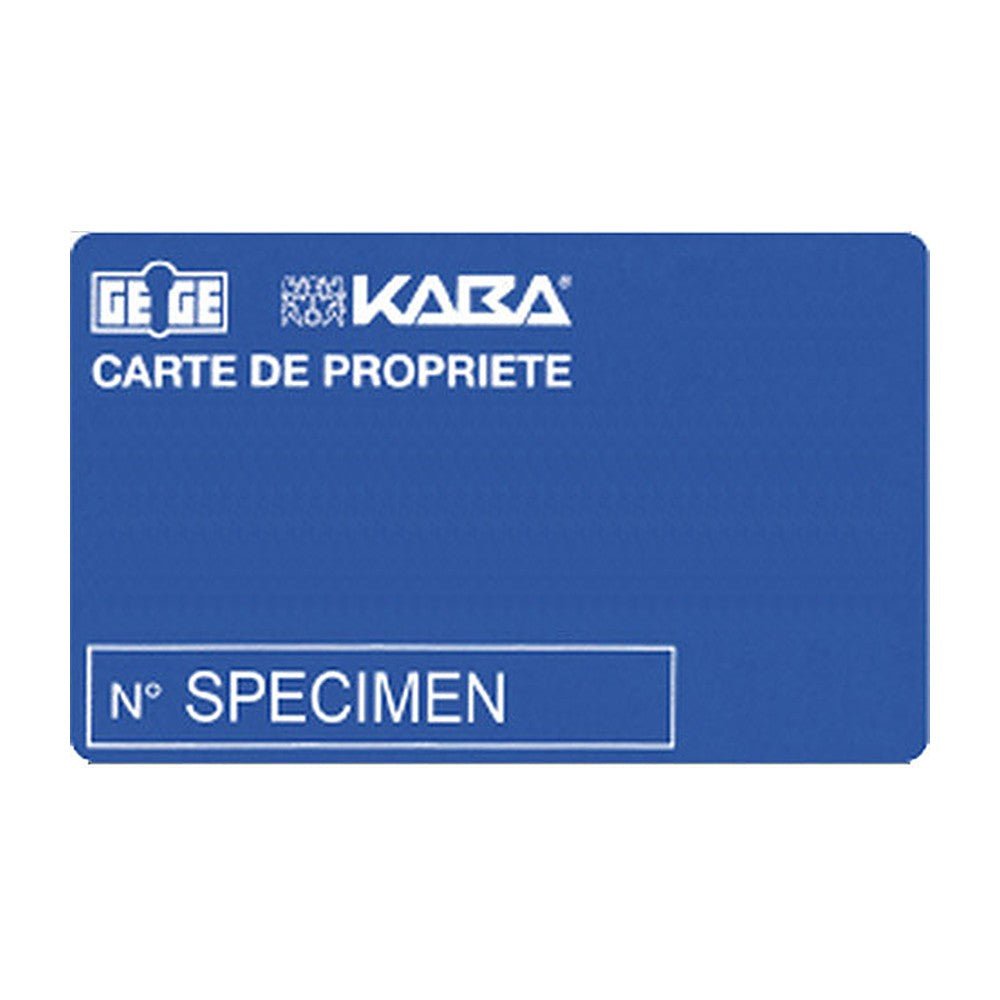 Carte de propriété Kaba